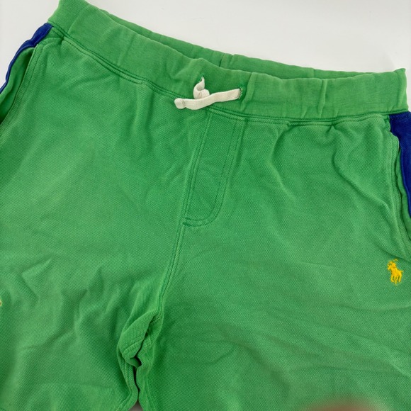 Polo Ralph Lauren Other - Vintage Polo Ralph Lauren Shorts Kids M 10-12 Green Blue Crest Pony Mesh Pique